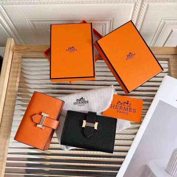 Hermes エルメスハイブランドミニ財布 コインケース キーケース 小銭入れ カード財布 PU革 コンパクト 軽量 便利 小さい 多機能 小物入れ シンプル カジュアル 男女兼用