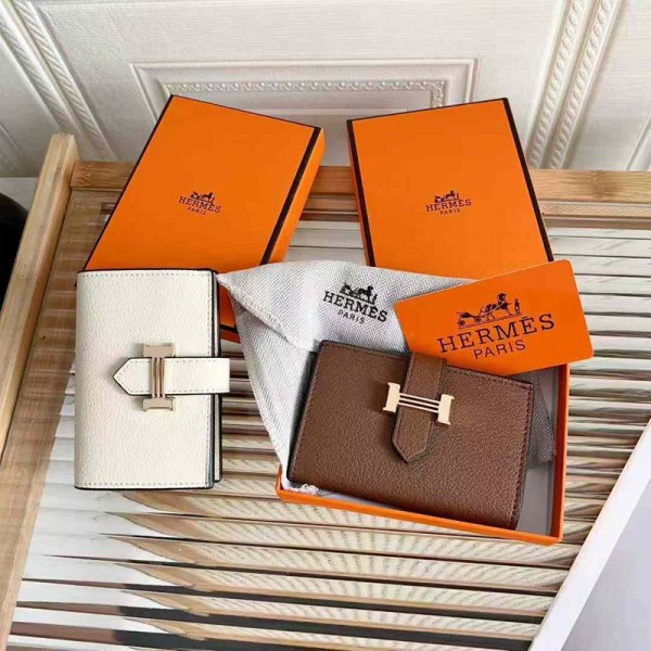 Hermes エルメスハイブランドミニ財布 コインケース キーケース 小銭入れ カード財布 PU革 コンパクト 軽量 便利 小さい 多機能 小物入れ シンプル カジュアル 男女兼用