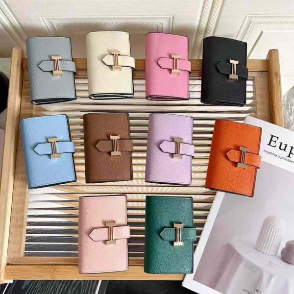 Hermes エルメスハイブランドミニ財布 コインケース キーケース 小銭入れ カード財布 PU革 コンパクト 軽量 便利 小さい 多機能 小物入れ シンプル カジュアル 男女兼用