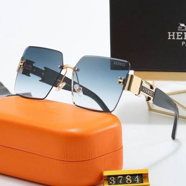 Hermes エルメスブランド韓国風サングラス uvカット男女 おしゃれ サングラス激安 小顔紫外線カット 偏光サングラス メガネメンズ レディースサングラスブランド 安い