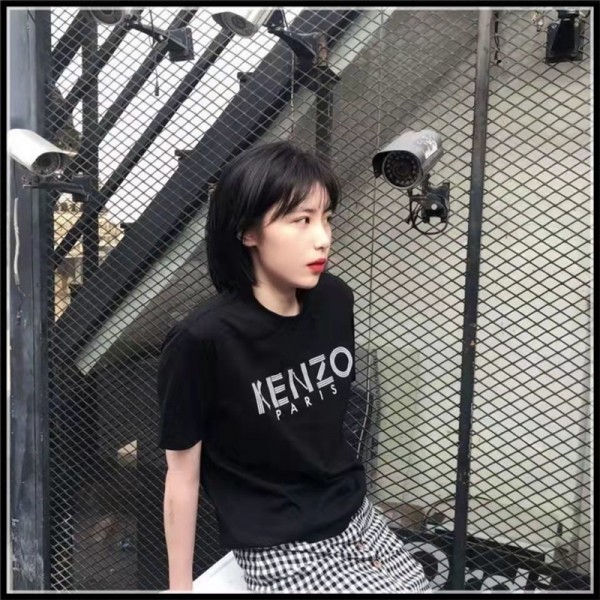 ケンゾー Tシャツ 半袖 メンズ 丸首 シンプル KENZO ハイブランド 高品質 Tシャツ トップス 肌に優しい 通気性がよい T-Shirt コットン製 気心地良い カジュアル 4カラー 大きいサイズ