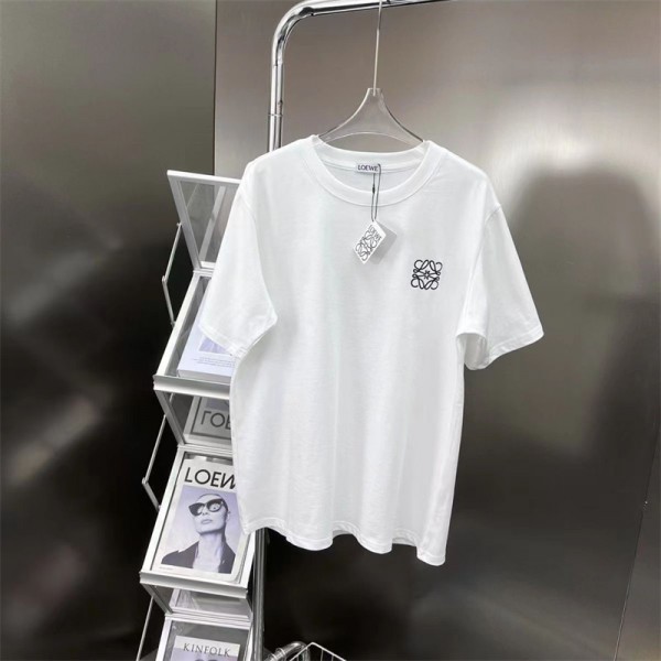 LOEWE ロエベハイブランド半袖tシャツ偽物レディースメンズブランド夏tシャツオーバーサイズブランド 服 コピー 激安屋Tシャツカットソーペアカップル S - 5XL
