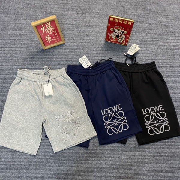 ロエベ ショートパンツ メンズ 夏用 ブランド Loewe 短パン 洗い加工 綿 ツイル カーゴパンツ M - 5XL かっこいい ハーフパンツ ゆったり イージーぱんつ おしゃれ たんぱん ショート丈 ボトムス 作業 わーくぱんつ カジュアル 半ずぼん 夏