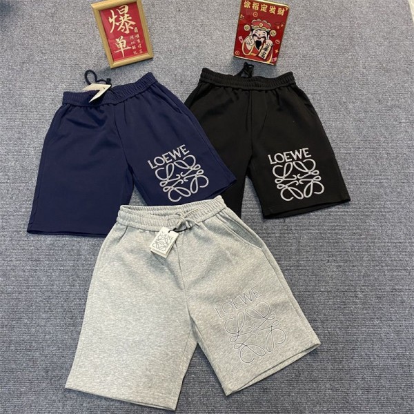 ロエベ ショートパンツ メンズ 夏用 ブランド Loewe 短パン 洗い加工 綿 ツイル カーゴパンツ M - 5XL かっこいい ハーフパンツ ゆったり イージーぱんつ おしゃれ たんぱん ショート丈 ボトムス 作業 わーくぱんつ カジュアル 半ずぼん 夏