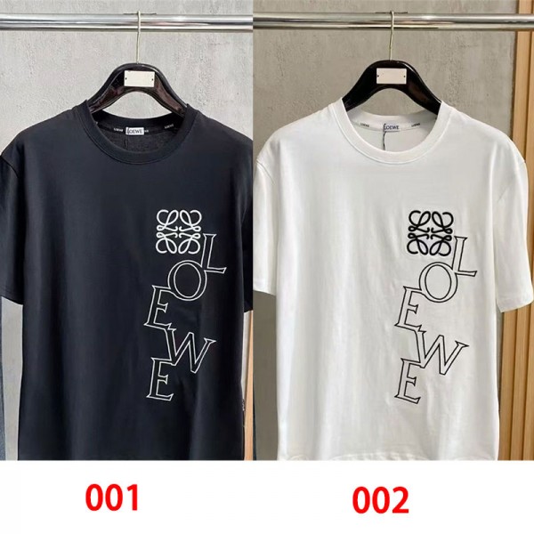 LOEWE ロエベブランドtシャツカットソー コピーtシャツハイブランド夏韓国 パチモン tシャツ20代 30代40代tシャツ 激安パロディM - 5XL