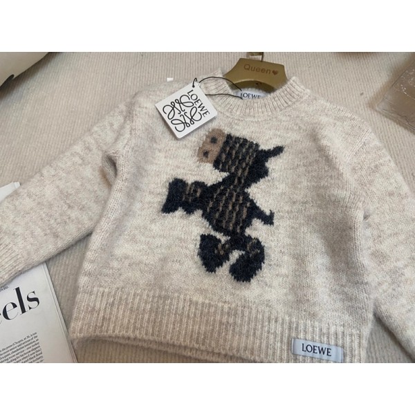 LOEWE ロエベハイブランドプルオーバーパーカー偽物スウェットハイブランド秋冬レディースメンズプルオーバーブランドハイブランド秋冬服パーカー90-140cm
