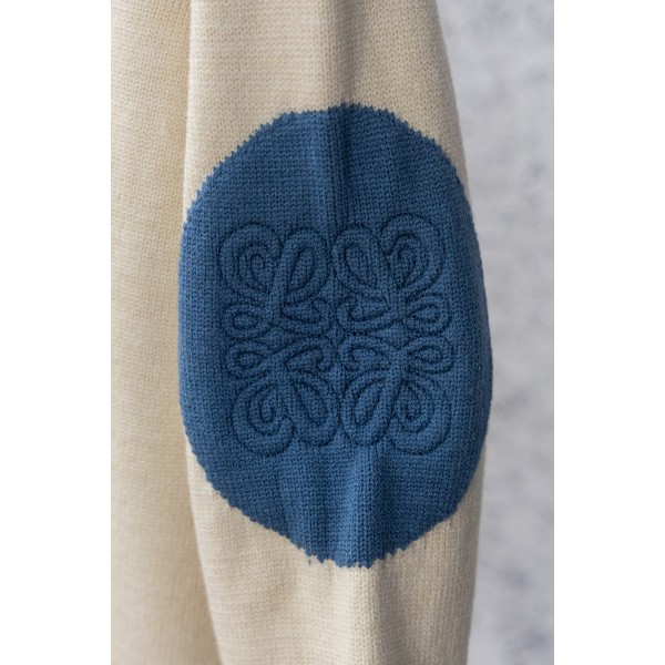 LOEWE ロエベハイブランドニットセーター ケーブルニット ケーブル編み Uネック クルーネック カジュアル 秋 冬 厚手 ペア お揃い S M L ユニセックス シンプル 大人 紳士 着回し ゆったり 大きめ