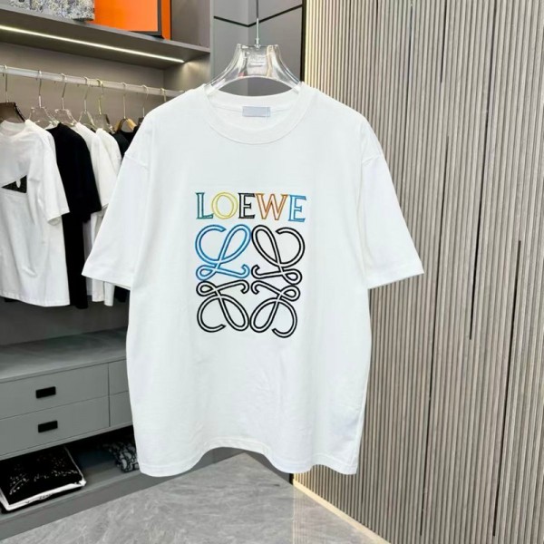 LOEWE ロエベtシャツ ハイブランド夏 ブランド半袖tシャツハイブランド上着tシャツ男女兼用韓国 パチモン トップス tシャツ XS-5XL
