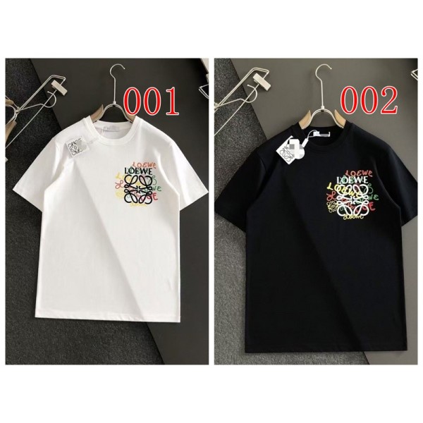 LOEWE ロエベブランド半袖tシャツブランドtシャツ上着カジュアルハイブランド半袖tシャツ男女兼用tシャツ ユニセック ブランドS-5XL