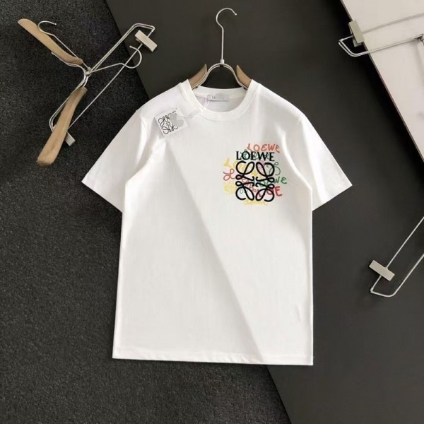 LOEWE ロエベブランド半袖tシャツブランドtシャツ上着カジュアルハイブランド半袖tシャツ男女兼用tシャツ ユニセック ブランドS-5XL