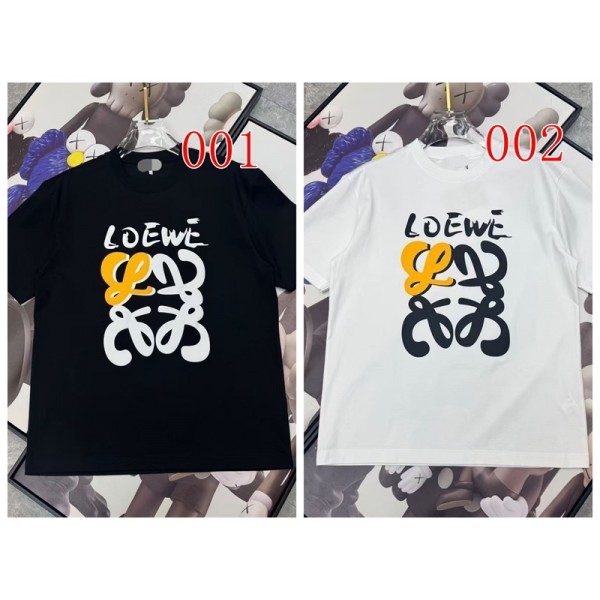 LOEWE ロエベハイブラン男女tシャツ偽物レディースメンズブランドペアルックtシャツ上着カジュアルブランド 服 コピー 激安屋20代 30代40代tシャツ 激安パロディ S-5xL