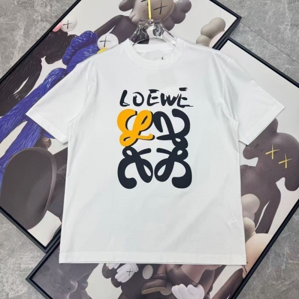 LOEWE ロエベハイブラン男女tシャツ偽物レディースメンズブランドペアルックtシャツ上着カジュアルブランド 服 コピー 激安屋20代 30代40代tシャツ 激安パロディ S-5xL