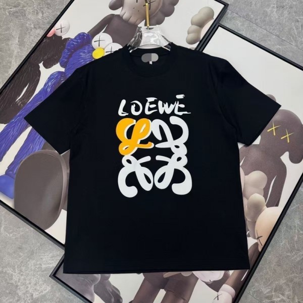 LOEWE ロエベハイブラン男女tシャツ偽物レディースメンズブランドペアルックtシャツ上着カジュアルブランド 服 コピー 激安屋20代 30代40代tシャツ 激安パロディ S-5xL
