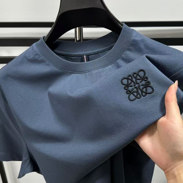 LOEWE ロエベ ブランド半袖tシャツ 夏tシャツ ペア揃いTシャツ かわいい 韓国 tシャツ 大人の上質Tシャツ M-4XL