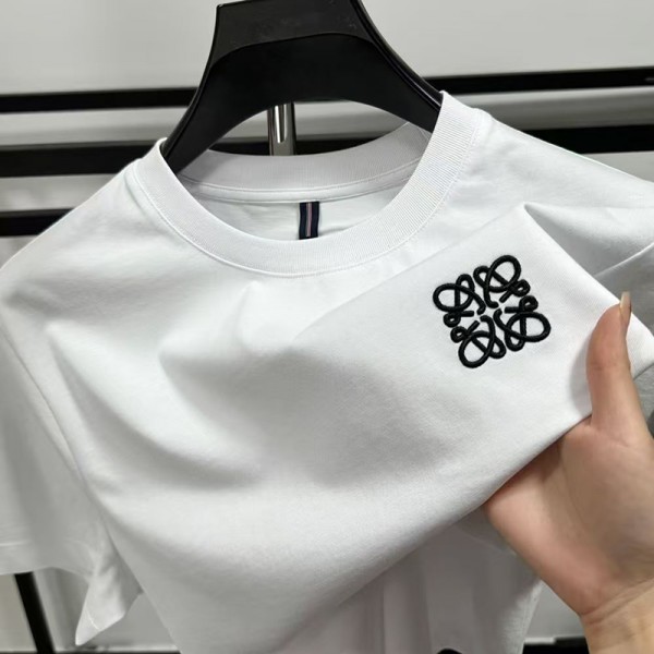 LOEWE ロエベ ブランド半袖tシャツ 夏tシャツ ペア揃いTシャツ かわいい 韓国 tシャツ 大人の上質Tシャツ M-4XL