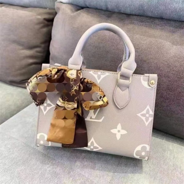 ルイヴィトン on the go PM バック ハンドバッグ ブランド LOUIS VUITTON ショルダーバッグ 定番 ミニトートバッグ 優しい色合い 大容量 人気 2WAYバッグ 大人気 スタイリッシュ 華やか　　