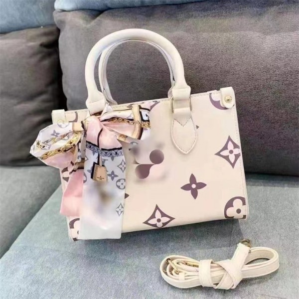 ルイヴィトン on the go PM バック ハンドバッグ ブランド LOUIS VUITTON ショルダーバッグ 定番 ミニトートバッグ 優しい色合い 大容量 人気 2WAYバッグ 大人気 スタイリッシュ 華やか　　