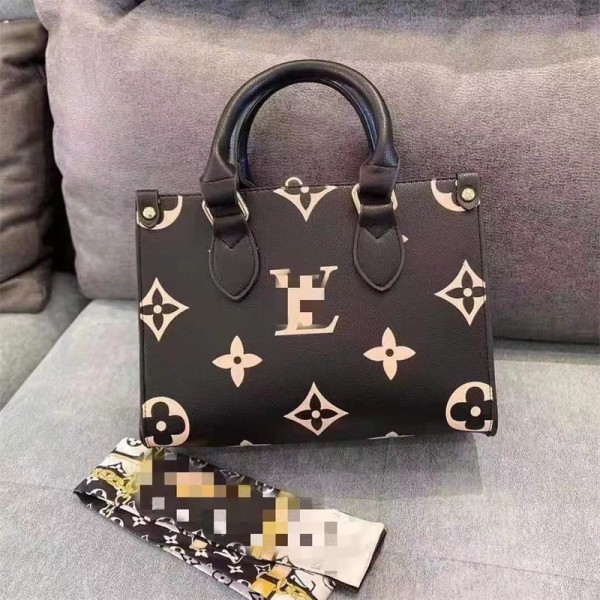 ルイヴィトン on the go PM バック ハンドバッグ ブランド LOUIS VUITTON ショルダーバッグ 定番 ミニトートバッグ 優しい色合い 大容量 人気 2WAYバッグ 大人気 スタイリッシュ 華やか　　