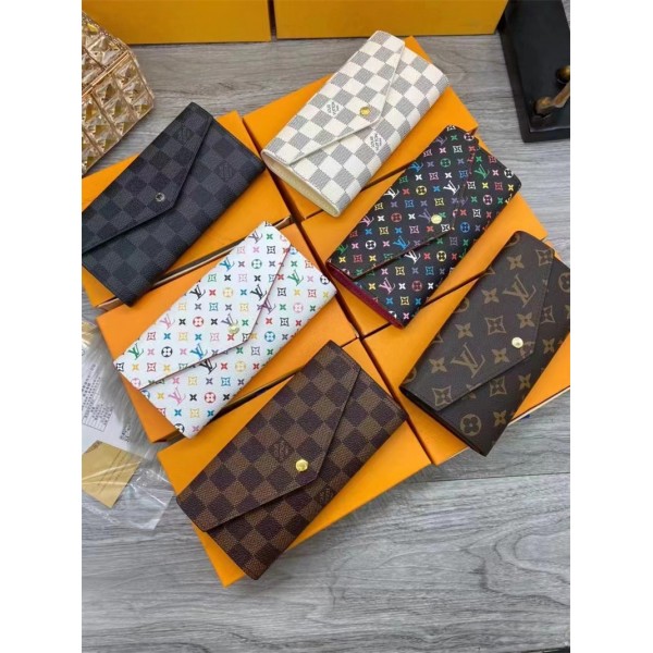 ルイヴィトン 長財布 ハイブランド louis Vuitton ウォレットミニ鞄 革財布 おしゃれ 贅沢 モノグラム たっぷり収納 ロング財布 レザーウォレット 男性 レディース ビジネス 耐久性 ファッション 3色