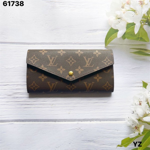 ルイヴィトン 長財布 ハイブランド louis Vuitton ウォレットミニ鞄 革財布 おしゃれ 贅沢 モノグラム たっぷり収納 ロング財布 レザーウォレット 男性 レディース ビジネス 耐久性 ファッション 3色