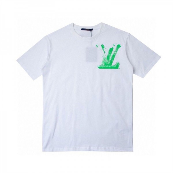 ルイヴィトン/LV ｔシャツ ロゴ カジュアル 夏 ブランド 半袖Tシャツ 丸首トップス 上着 メンズ シンプル 男女兼用 ファッション コットン 通気性 着心地よい 流行り