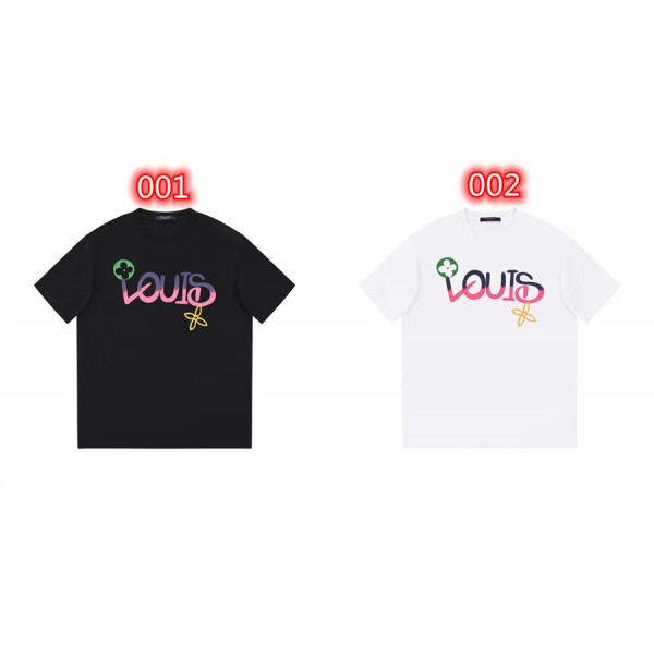 Lv ルイヴィトンブランド韓国 tシャツカットソー コピー ブランド半袖tシャツハイブランドtシャツ偽物レディースメンズ韓国tシャツ ユニセック ブランド S¬5XL