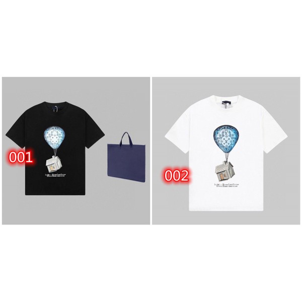 Lv ルイヴィトンブランド半袖tシャツ カットソー コピー 韓国tシャツ ハイブランド夏 tシャツ上着カジュアルブランド 服 コピー 激安屋 M¬4XL