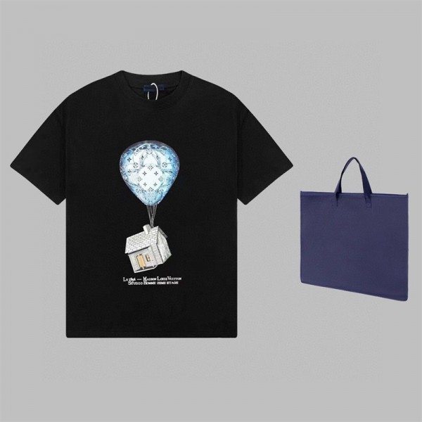 Lv ルイヴィトンブランド半袖tシャツ カットソー コピー 韓国tシャツ ハイブランド夏 tシャツ上着カジュアルブランド 服 コピー 激安屋 M¬4XL