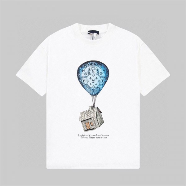 Lv ルイヴィトンブランド半袖tシャツ カットソー コピー 韓国tシャツ ハイブランド夏 tシャツ上着カジュアルブランド 服 コピー 激安屋 M¬4XL
