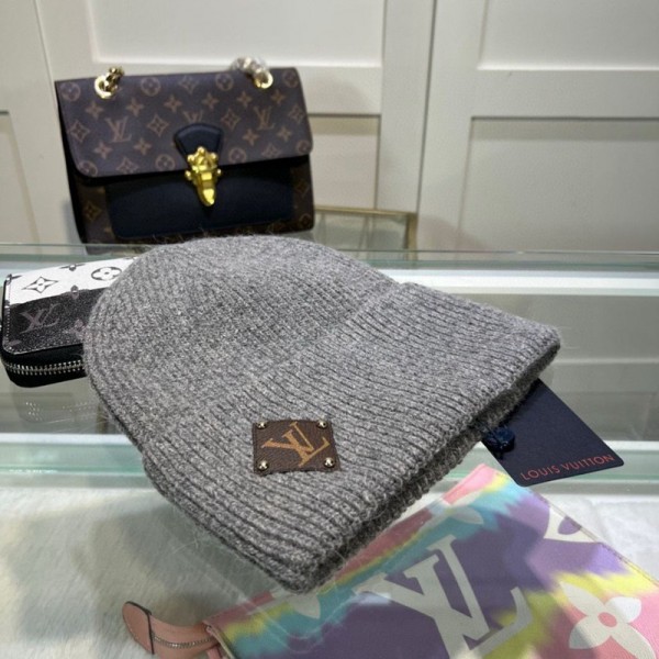 lv ルイヴィトン 帽子 暖かい モノグラム 高級感 ニット製 潮流 ファション