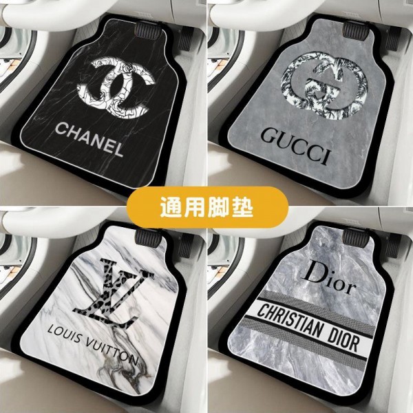 gucci グッチ カーマット キングダムハーツ シャネル 車用フロアマット lv カーフロアマット 車用マット 汎用 フロアマット 1台分4点セット 保護マット 防水 汚れ防止 カーアクセサリー 四季通用 カー用品 普通車 軽自動車 防水 取付簡単 クッション性