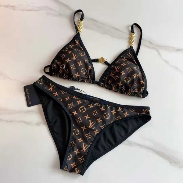 Lv ルイヴィトン水着 ブランド ビキニ 体型カバー水着  オトナ女子 スイムウェア 人気旅行 女性用水着 おしゃれ ショートパンツ大きいサイズ ビキニセット 水着