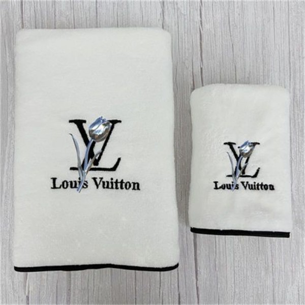 Lv ルイヴィトンビーチバスタオル 激安ブランドスポーツタオル メンズ人気 ビーチタオル軽量ブランド速乾タオル男女兼用 35*75cm+70*140cm