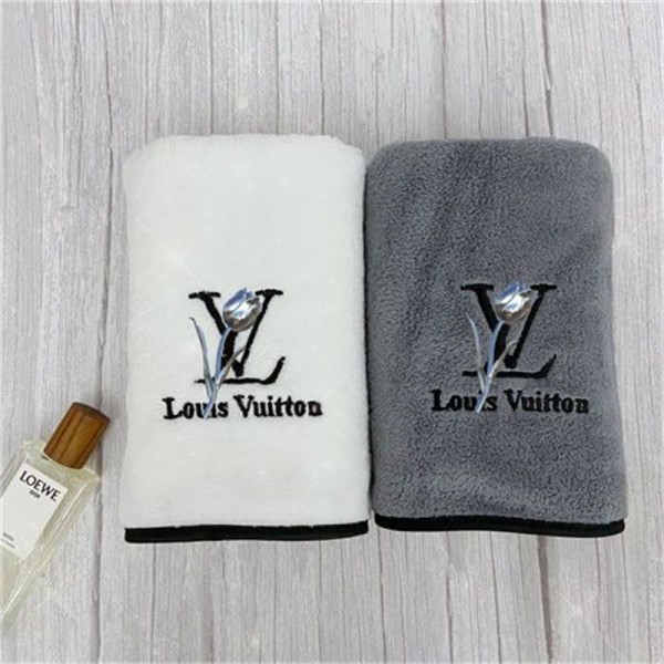 Lv ルイヴィトンビーチバスタオル 激安ブランドスポーツタオル メンズ人気 ビーチタオル軽量ブランド速乾タオル男女兼用 35*75cm+70*140cm