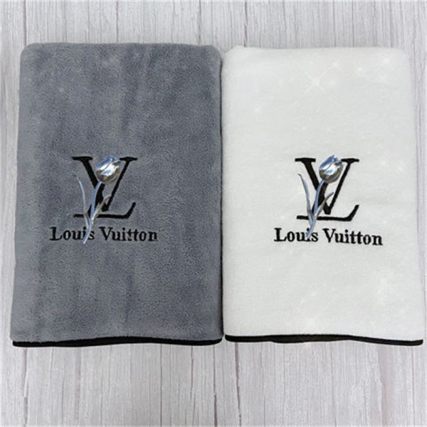 Lv ルイヴィトンビーチバスタオル 激安ブランドスポーツタオル メンズ人気 ビーチタオル軽量ブランド速乾タオル男女兼用 35*75cm+70*140cm