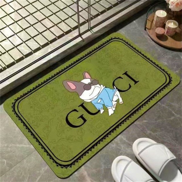 Gucci グッチハイブランド室内マット滑り止め lv ブランドトイレマット 水切り絨毯 じゅうたん マット ラグカーペット 部屋マット カーペット 消音 抗菌 玄関マット 