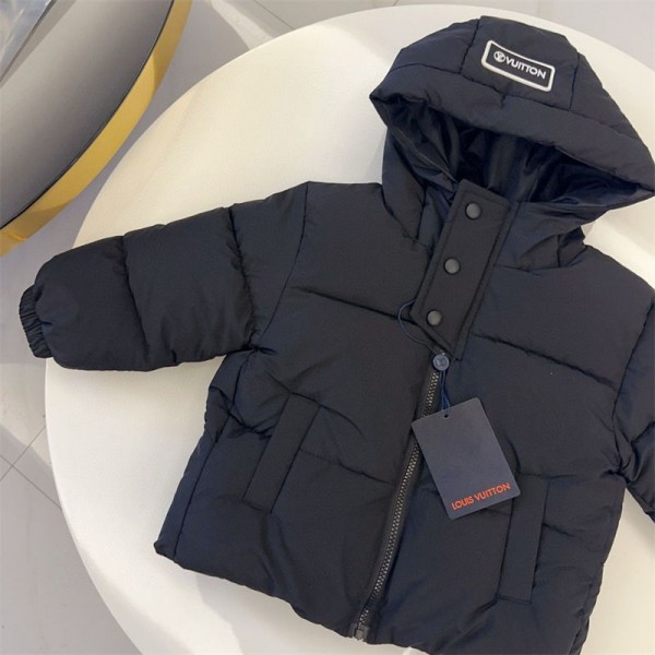 Lv ルイヴィトン ブランド レディース 中綿 ジャケット 子供 コート 綿 子供服 中綿コート ロング丈 キッズ アウター 冬アウター 90 - 150cm 防寒 男の子 女の子 男女兼用 あたたかい 軽い 軽量 アウター 防寒コート キッズ クリスマスプレゼント