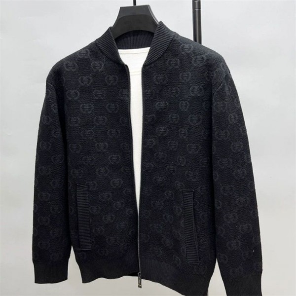 Gucci グッチハイブランドカーディガン メンズ 秋服 セーター ニット ジップアップ トップス S - 4XL カジュアル 羽織 厚手 カーディガン ジャケット メンズ ゆったり 暖かい シンプル 秋冬