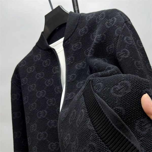 Gucci グッチハイブランドカーディガン メンズ 秋服 セーター ニット ジップアップ トップス S - 4XL カジュアル 羽織 厚手 カーディガン ジャケット メンズ ゆったり 暖かい シンプル 秋冬