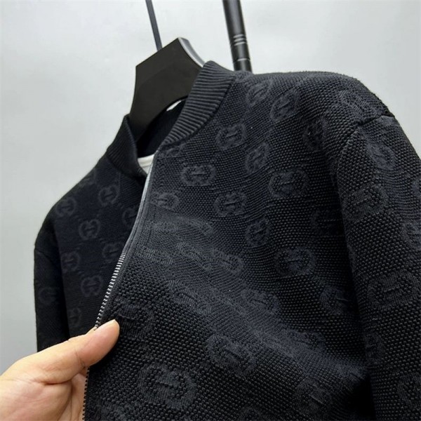 Gucci グッチハイブランドカーディガン メンズ 秋服 セーター ニット ジップアップ トップス S - 4XL カジュアル 羽織 厚手 カーディガン ジャケット メンズ ゆったり 暖かい シンプル 秋冬