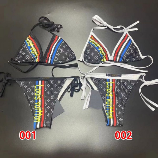 Lv ルイヴィトン女性ビキニ お洒落 水着ブランド体型カバー 水着 オトナ女子 人気旅行 女性用水着 おしゃれショートパンツ スイムウェアS - XL