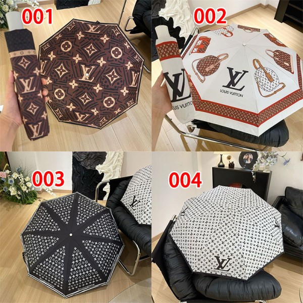 ハイブランド LV 傘 ルイヴィトン折りたたみ傘 晴雨傘 自動開閉 ワンタッチ 様々な様式 メンズ レディーズ 台風対応 梅雨対策 軽量 超撥水 おりたたみ傘 高強度グラスファイバー ビッグサイズ 晴雨兼用 収納ポーチ付き