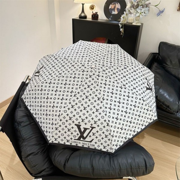 ハイブランド LV 傘 ルイヴィトン折りたたみ傘 晴雨傘 自動開閉 ワンタッチ 様々な様式 メンズ レディーズ 台風対応 梅雨対策 軽量 超撥水 おりたたみ傘 高強度グラスファイバー ビッグサイズ 晴雨兼用 収納ポーチ付き