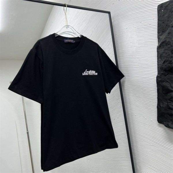Lv ルイヴィトンハイブランドtシャツ偽物レディースメンズブランドtシャツオーバーサイズハイブランド半袖tシャツ男女兼用20代 30代40代tシャツ 激安パロディM - 4XL