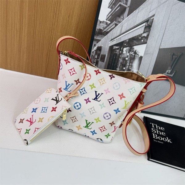 Lv ルイヴィトンブランドショルダーバッグ女性ブランドバケットバッグブランド肩掛けバッグ大容量ブランド2WAYバッグ鞄