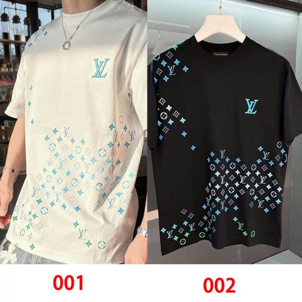 Lv ルイヴィトンtシャツハイブランド夏ブランドtシャツオーバーサイズ夏tシャツブランドかわいいハイブランド半袖tシャツ男女兼用 XS - 5XL