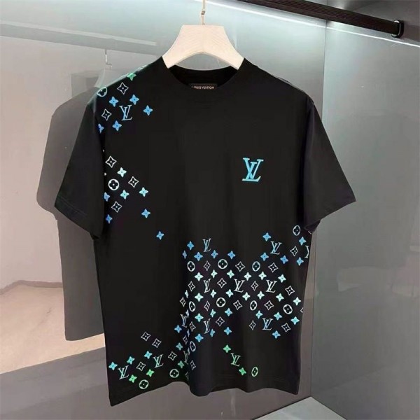 Lv ルイヴィトンtシャツハイブランド夏ブランドtシャツオーバーサイズ夏tシャツブランドかわいいハイブランド半袖tシャツ男女兼用 XS - 5XL