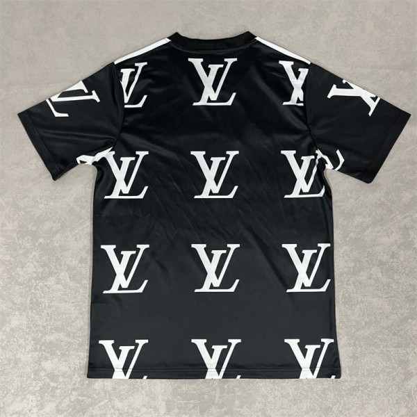Lv ルイヴィトンブランドtシャツ半袖Tシャツ 半袖 丸首 速乾 高通気 抗菌防臭 グラフィックロゴプリント ショートスリーブTシャツ バスケットボール XS - 5XL
