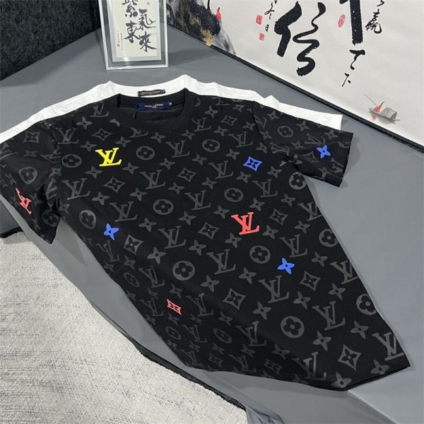 Lv ルイヴィトンブランドtシャツカットソー コピー夏tシャツブランドかわいいブランド 服 コピー 激安屋tシャツ ユニセック ブランドXS - 5XL
