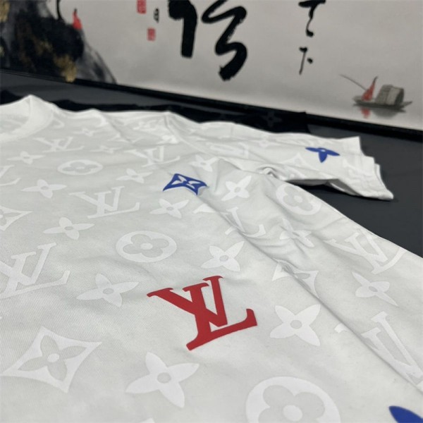 Lv ルイヴィトンブランドtシャツカットソー コピー夏tシャツブランドかわいいブランド 服 コピー 激安屋tシャツ ユニセック ブランドXS - 5XL